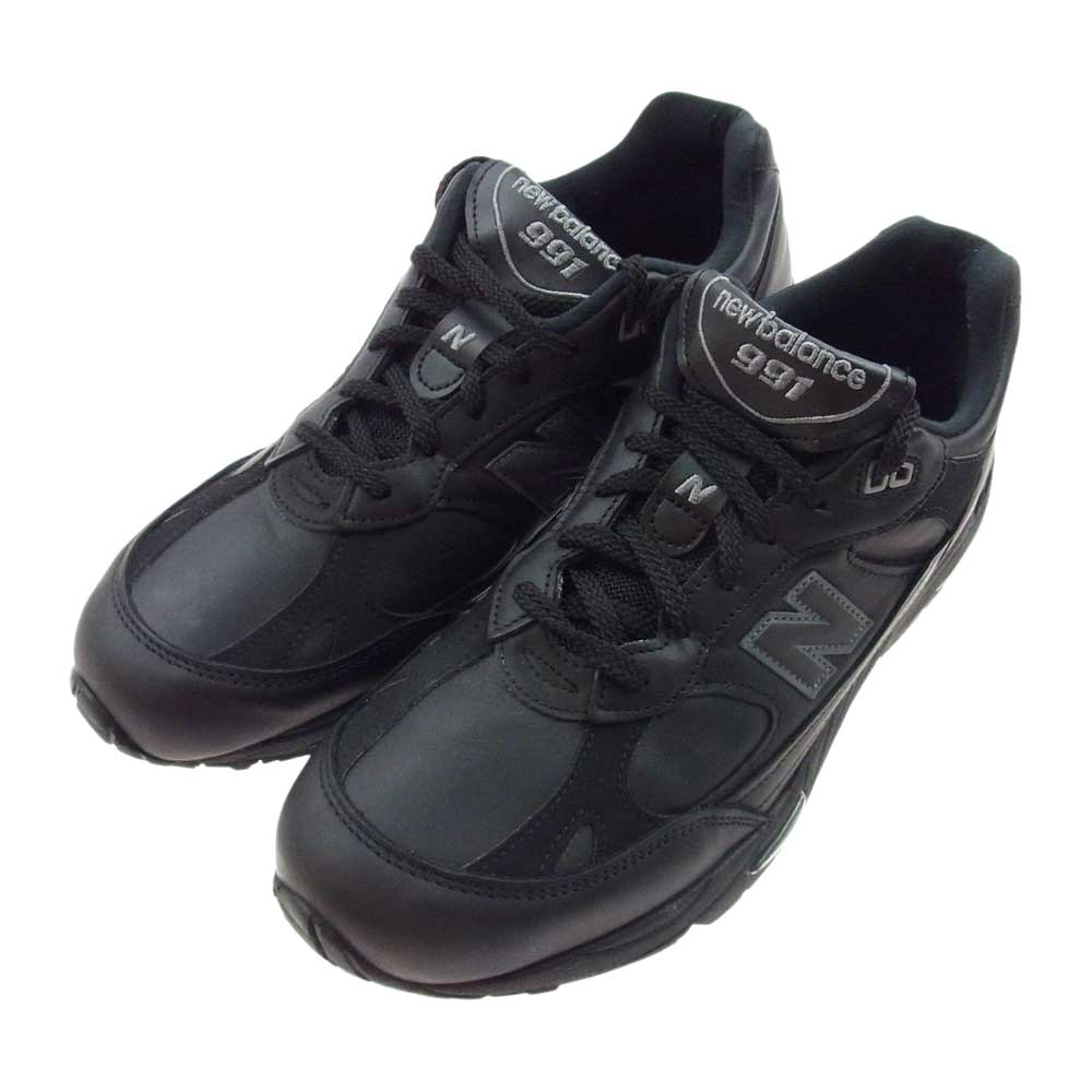 NEW BALANCE ニューバランス M991TK BEAUTY＆YOUTH 英国製 ABZORB 991 オールレザー ローカット スニーカー ブラック系 28.5cm【中古】