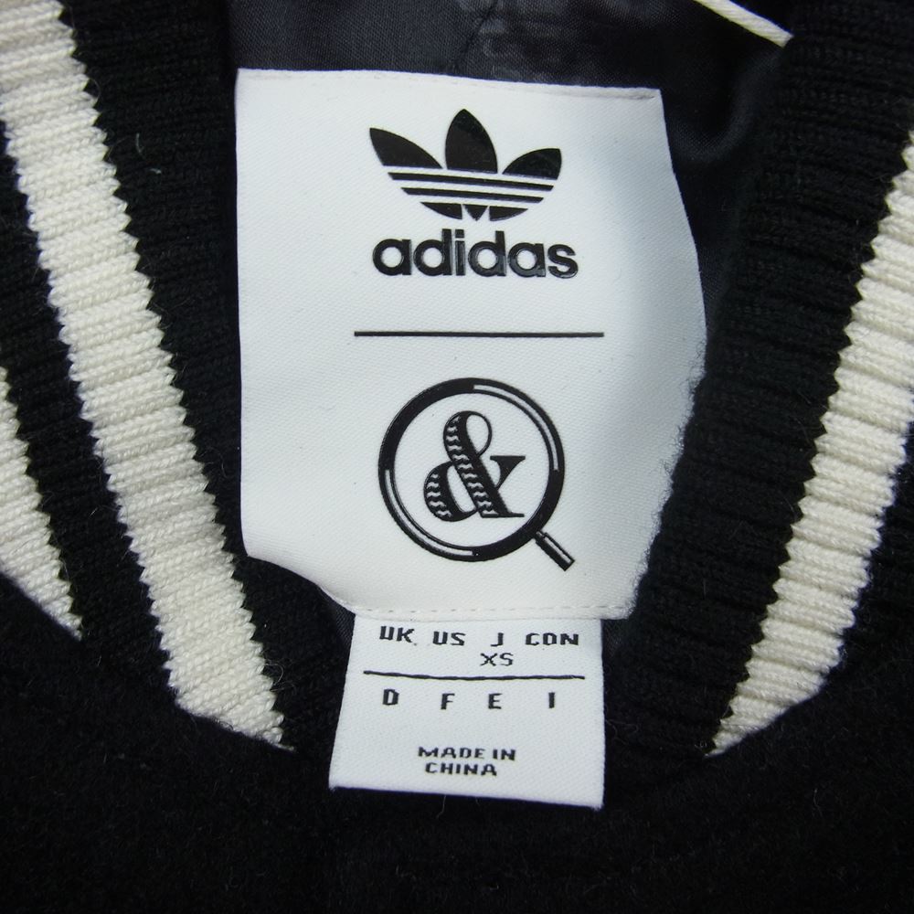 ユナイテッドアローズアンドサンズ CZ8078 adidas Originals VARSITY JACKET アディダス ヴァ―シティジャケット スタジャン ブラック系 XS【中古】
