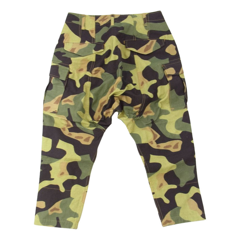 JUNYA WATANABE COMME des GARCONS MAN ジュンヤワタナベコムデギャルソンマン WC-P045 19SS CAMO CARGO CROPPED PANTS カモ カーゴ クロップド パンツ カーキ系 XS【美品】【中古】