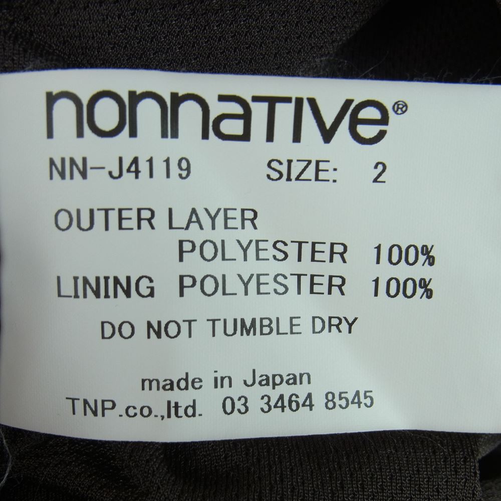 nonnative ノンネイティブ NN J4119 RIDER BLOUSON POLY FLEECE POLARTEC WIND PRO ポーラテック フリース ライダース ジャケット ブラウン系 2【中古】