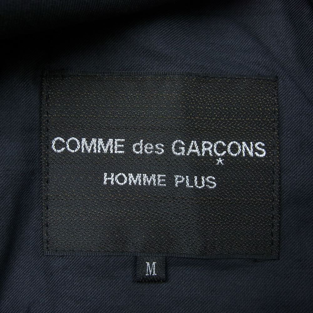 COMME des GARCONS HOMME PLUS コムデギャルソンオムプリュス 02AW PG-C010 四つの黒期 アーカイブ ボア フリース ピーコート ブラック系 M【美品】【中古】