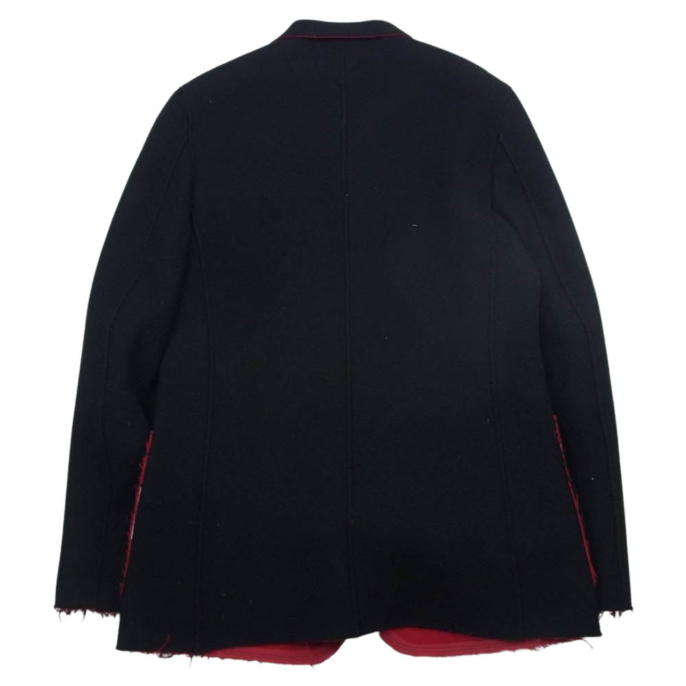 COMME des GARCONS HOMME PLUS コムデギャルソンオムプリュス 02AW PG-J037 四つの黒期 アーカイブ カットオフ加工 3B ウール テーラード ジャケット ブラック系 M【美品】【中古】