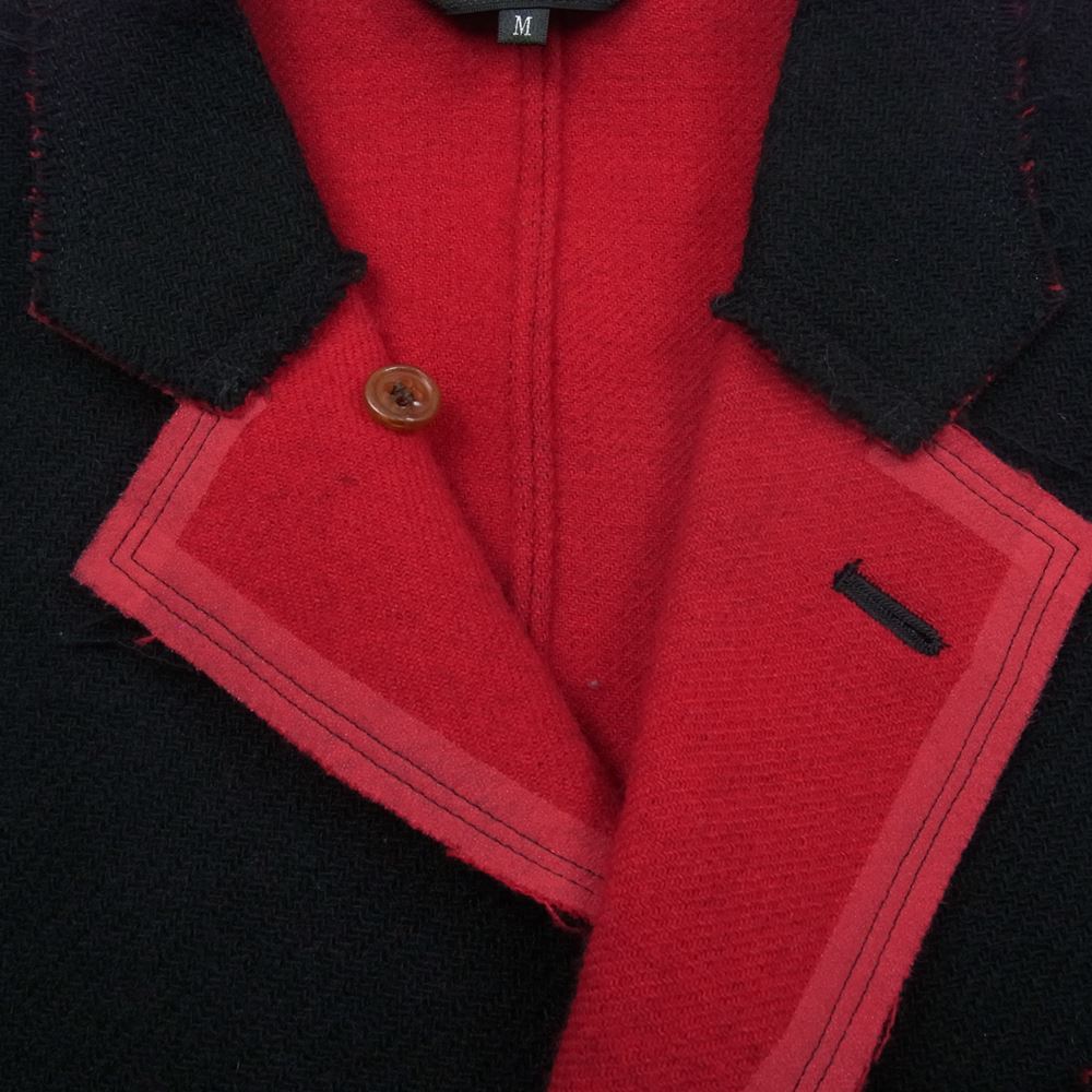 COMME des GARCONS HOMME PLUS コムデギャルソンオムプリュス 02AW PG-J037 四つの黒期 アーカイブ カットオフ加工 3B ウール テーラード ジャケット ブラック系 M【美品】【中古】