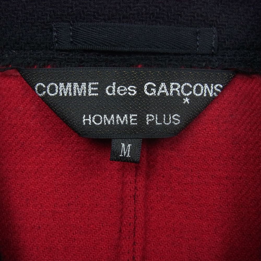 COMME des GARCONS HOMME PLUS コムデギャルソンオムプリュス 02AW PG-J037 四つの黒期 アーカイブ カットオフ加工 3B ウール テーラード ジャケット ブラック系 M【美品】【中古】