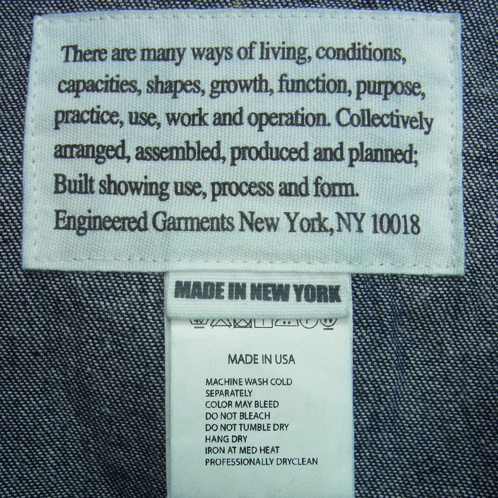 Engineered Garments エンジニアードガーメンツ Overalls 8oz Denim デニム オーバーオール インディゴブルー系 S【美品】【中古】