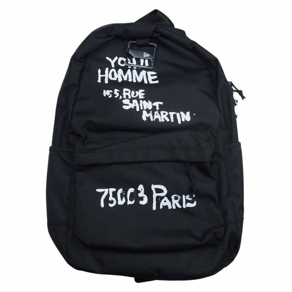 Yohji Yamamoto ヨウジヤマモト HE-I56-660  pour homme × NEW ERA LIGHT PACK YY ADDR スカル＆ローズ ニューエラ バック パック リュック ブラック系【極上美品】【中古】