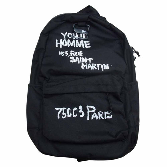 Yohji Yamamoto ヨウジヤマモト HE-I56-660  pour homme × NEW ERA LIGHT PACK YY ADDR スカル＆ローズ ニューエラ バック パック リュック ブラック系【極上美品】【中古】