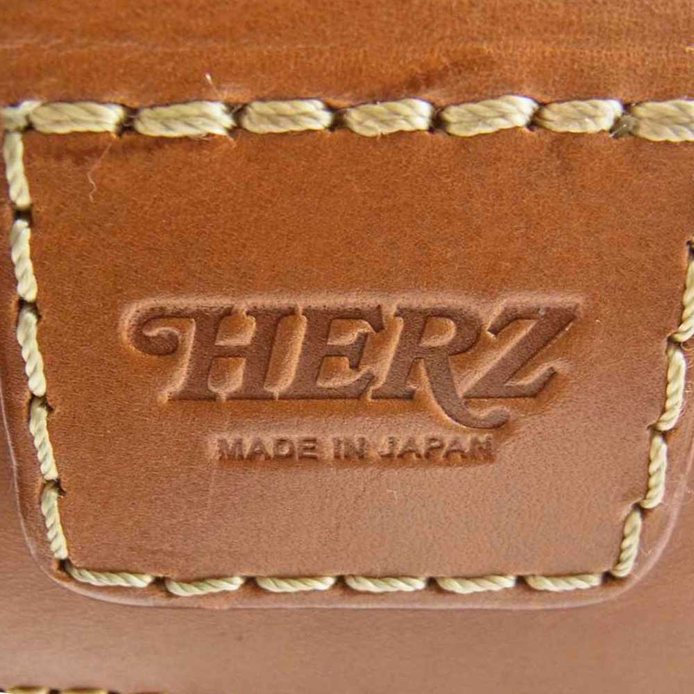 HERZ ヘルツ ソフトダレスバッグ 3way ビジネス ショルダー バックパック リュック Mサイズ ブラウン系【中古】