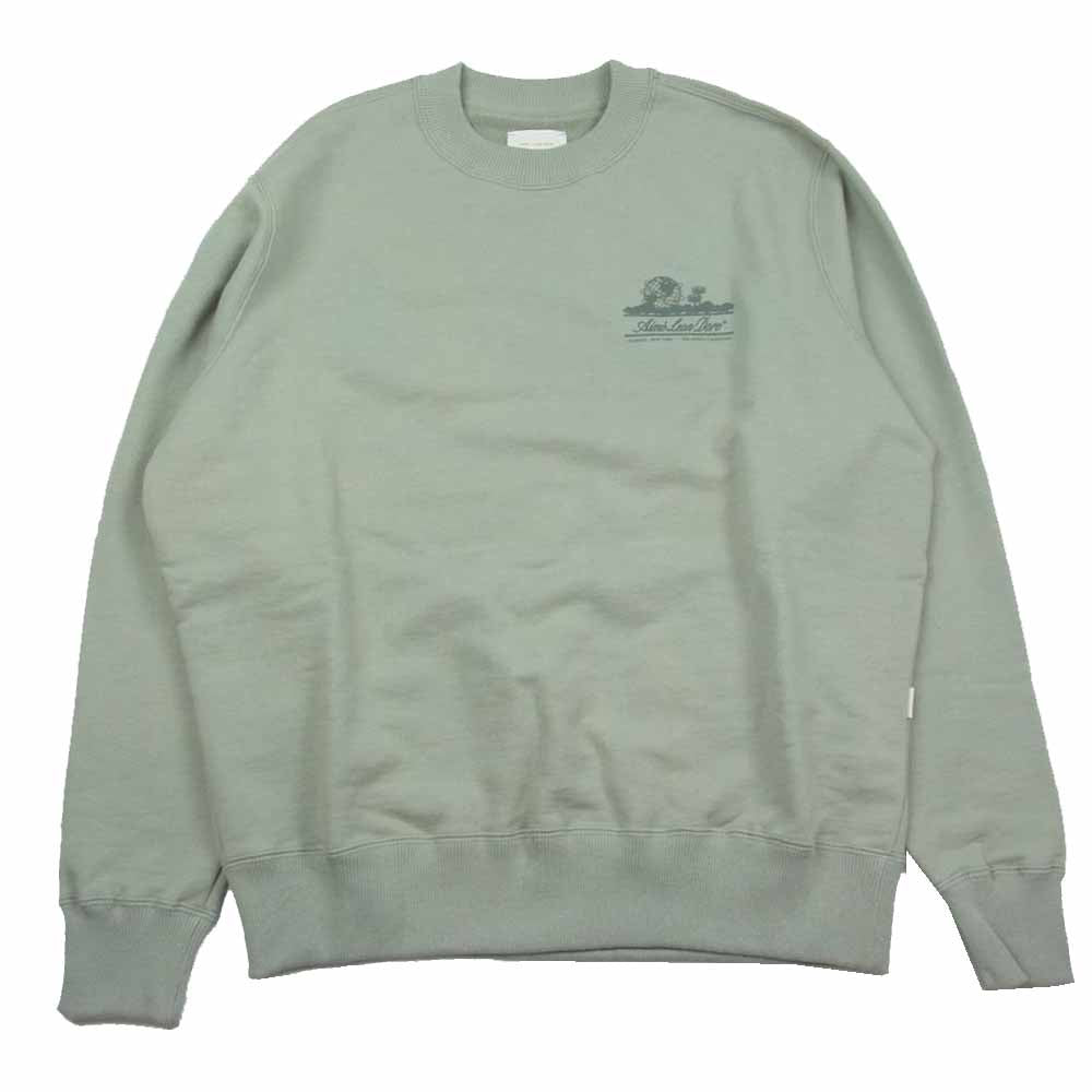 エメ レオン ドレ Tonal Unisphere Crewneck Sweatshirt スウェット グリーン系 L【中古】