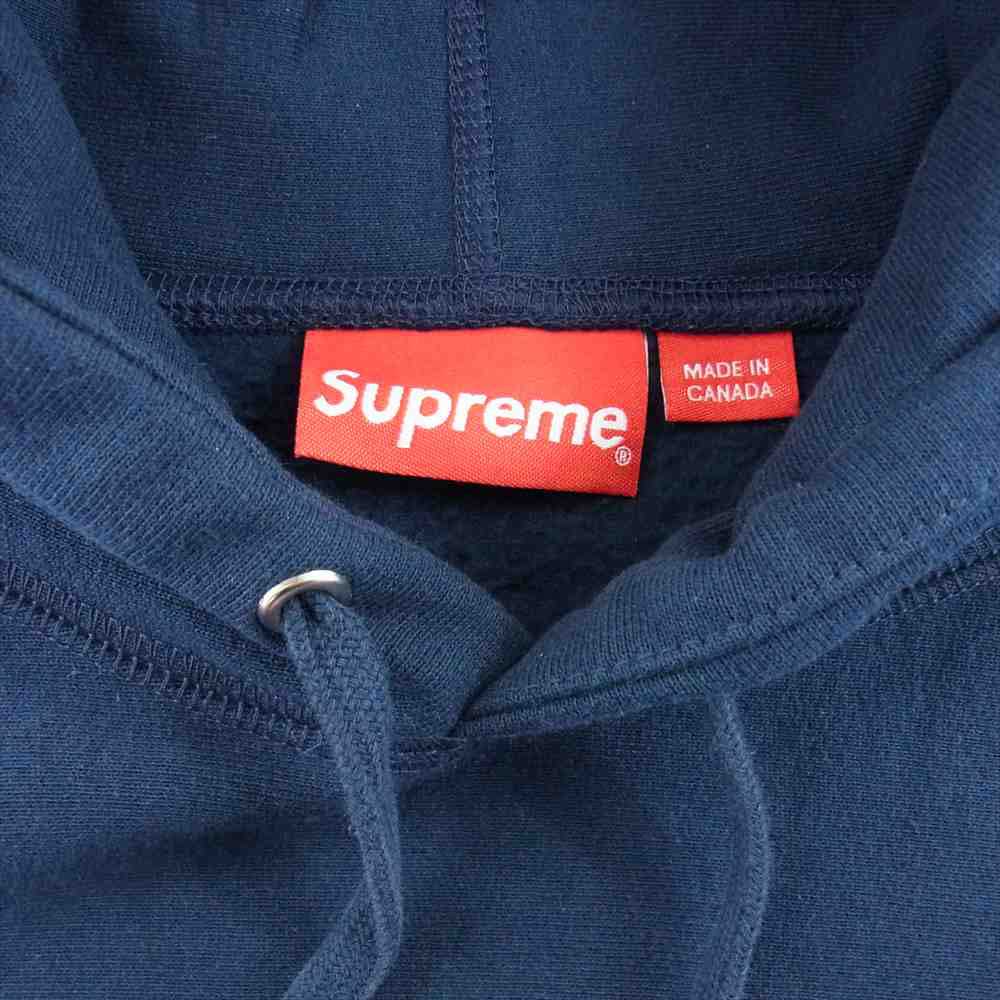 Supreme シュプリーム 17SS Chenille Arc Logo Hooded Sweatshirt アーチロゴ スウェット ネイビー系 XL【新古品】【未使用】【中古】