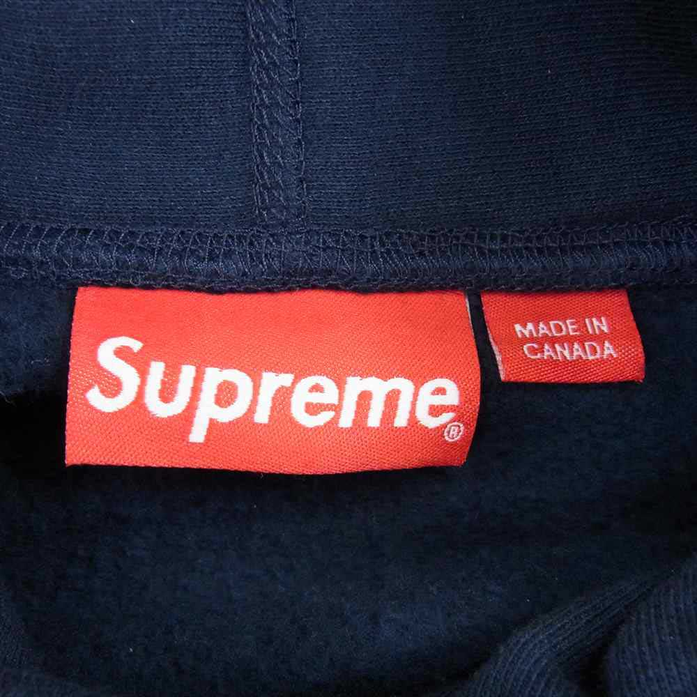 Supreme シュプリーム 17SS Chenille Arc Logo Hooded Sweatshirt アーチロゴ スウェット ネイビー系 XL【新古品】【未使用】【中古】