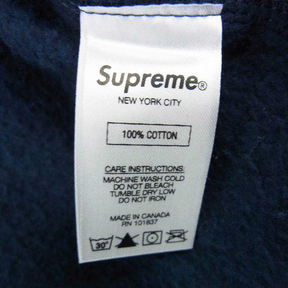 Supreme シュプリーム 17SS Chenille Arc Logo Hooded Sweatshirt アーチロゴ スウェット ネイビー系 XL【新古品】【未使用】【中古】