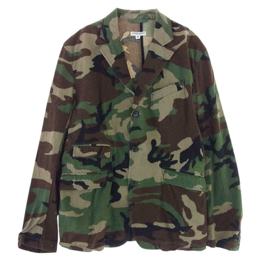 Engineered Garments エンジニアードガーメンツ LOFTMAN別注 Unlined Andover Jacket Ripstop Woodland Camo アンラインド アンドーバー ジャケット リップストップ 迷彩 カーキ系 M【中古】