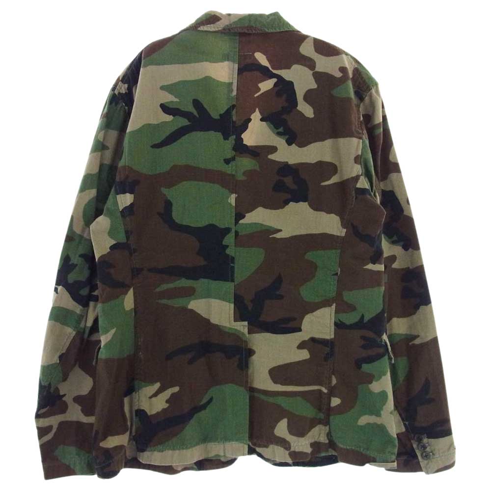 Engineered Garments エンジニアードガーメンツ LOFTMAN別注 Unlined Andover Jacket Ripstop Woodland Camo アンラインド アンドーバー ジャケット リップストップ 迷彩 カーキ系 M【中古】