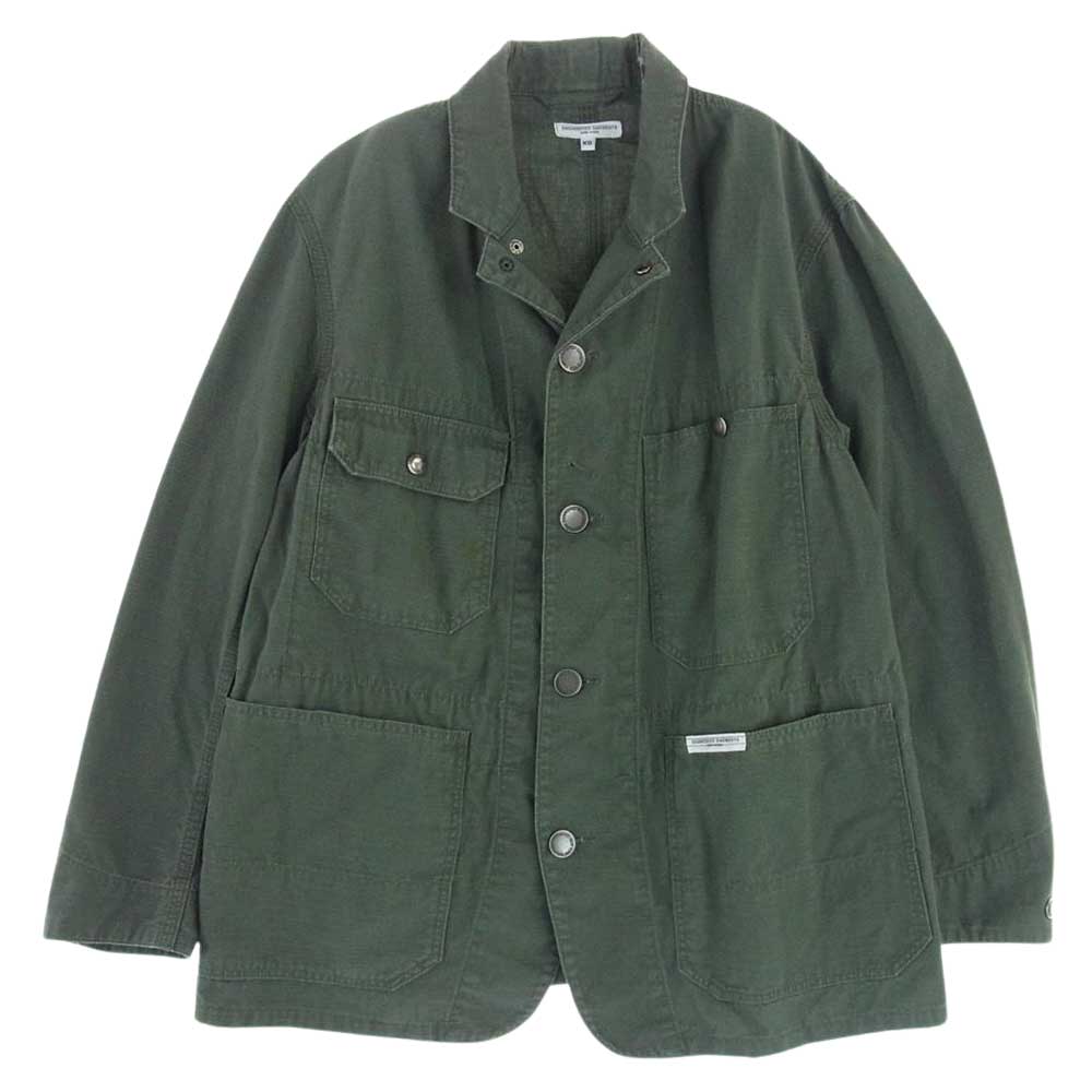 Engineered Garments エンジニアードガーメンツ Coverall Jacket Ripstop コットン リップストップ カバーオール ジャケット カーキ系 XS【中古】