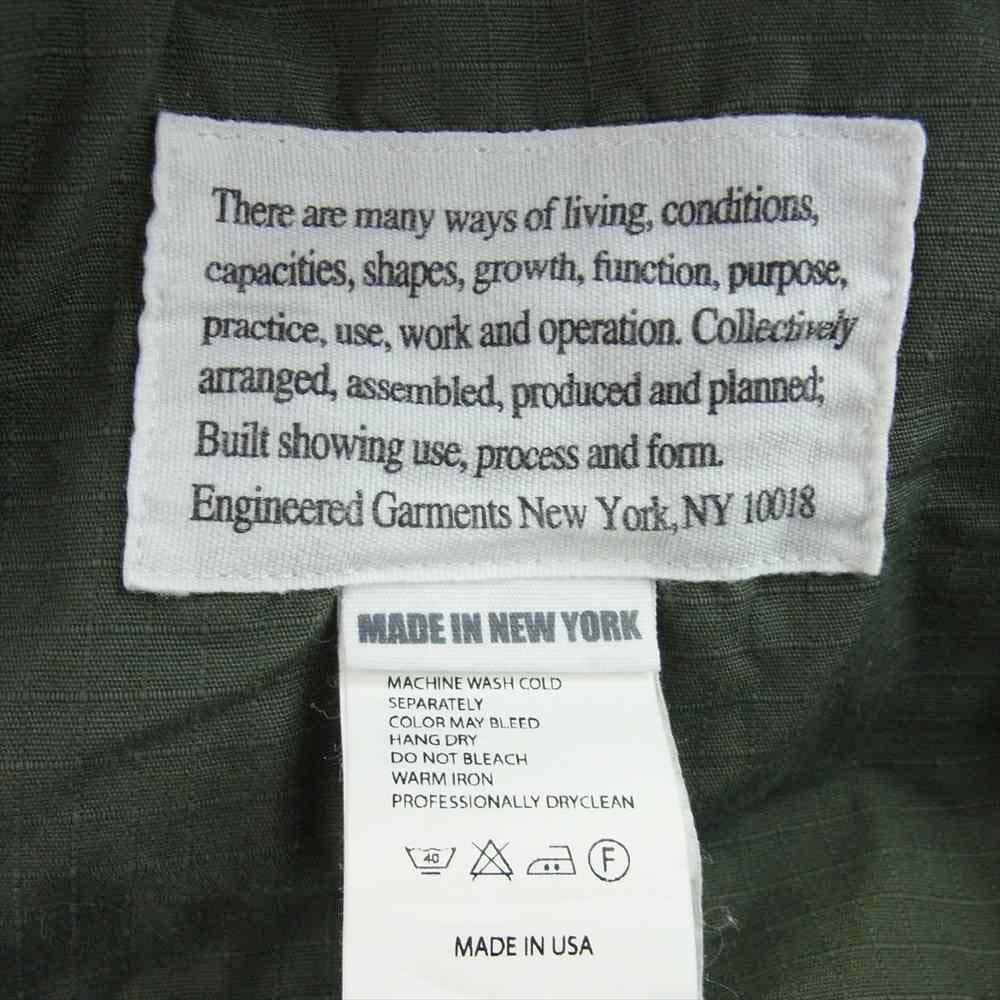 Engineered Garments エンジニアードガーメンツ Coverall Jacket Ripstop コットン リップストップ カバーオール ジャケット カーキ系 XS【中古】