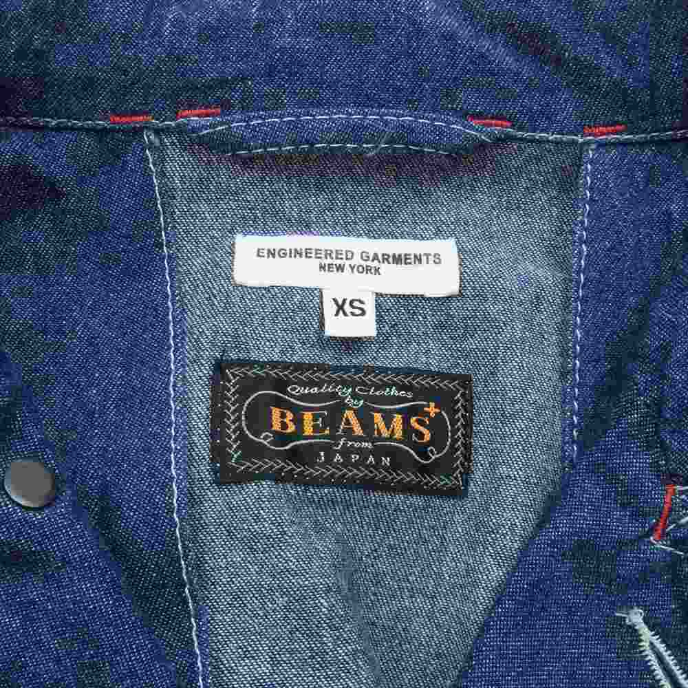 Engineered Garments エンジニアードガーメンツ BEAMS+別注 RAIL ROADER JACKET デニム カバーオール ジャケット インディゴブルー系 XS【中古】