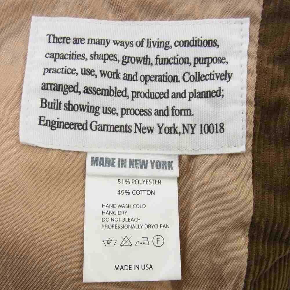 Engineered Garments エンジニアードガーメンツ FREAK'S STORE別注 コーデュロイ チェスター ペリーコート  ライトブラウン系 M【中古】