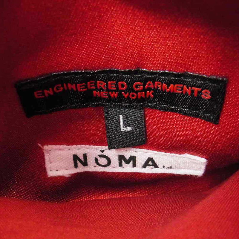 Engineered Garments エンジニアードガーメンツ 18AW Reversible Vest-Big Plaid NOMA t.d. 総柄 リバーシブル ベスト レッド系 L【中古】