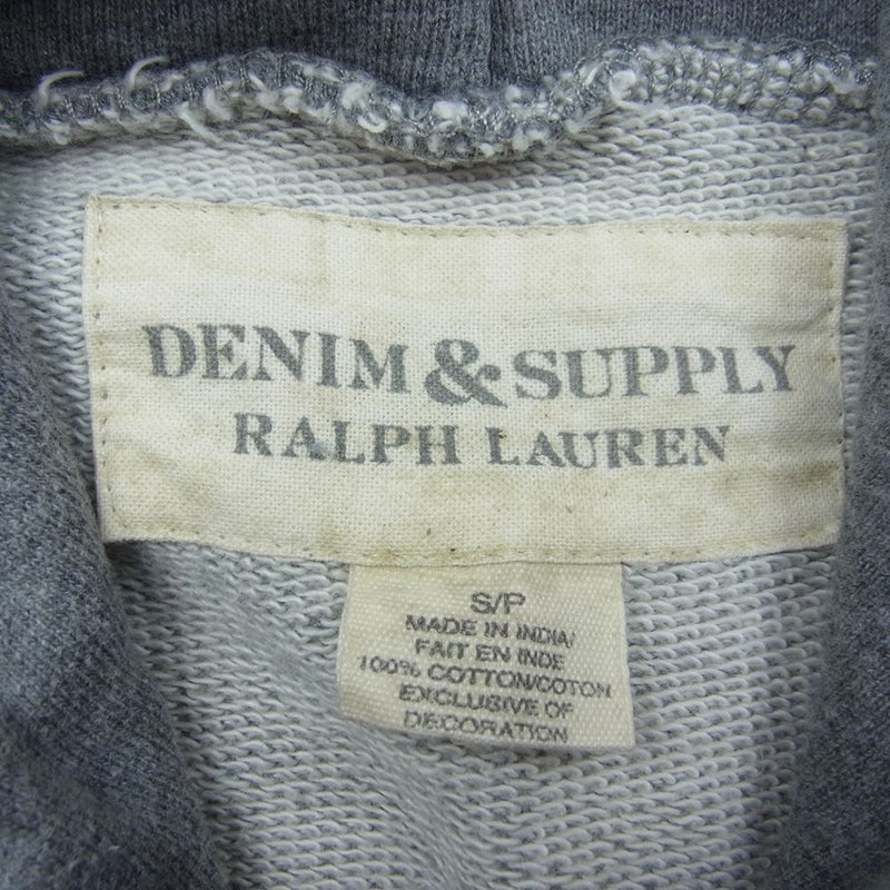 RALPH LAUREN ラルフローレン Denim & Supply デニムアンドサプライ ネイティブ スウェット パーカー グレー系 S【中古】