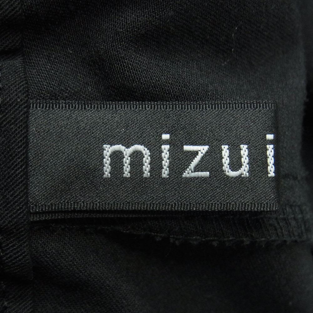 ミズイロインド ストレッチ イージー スラックス パンツ ポリエステル レーヨン 日本製 ブラック系 2【中古】