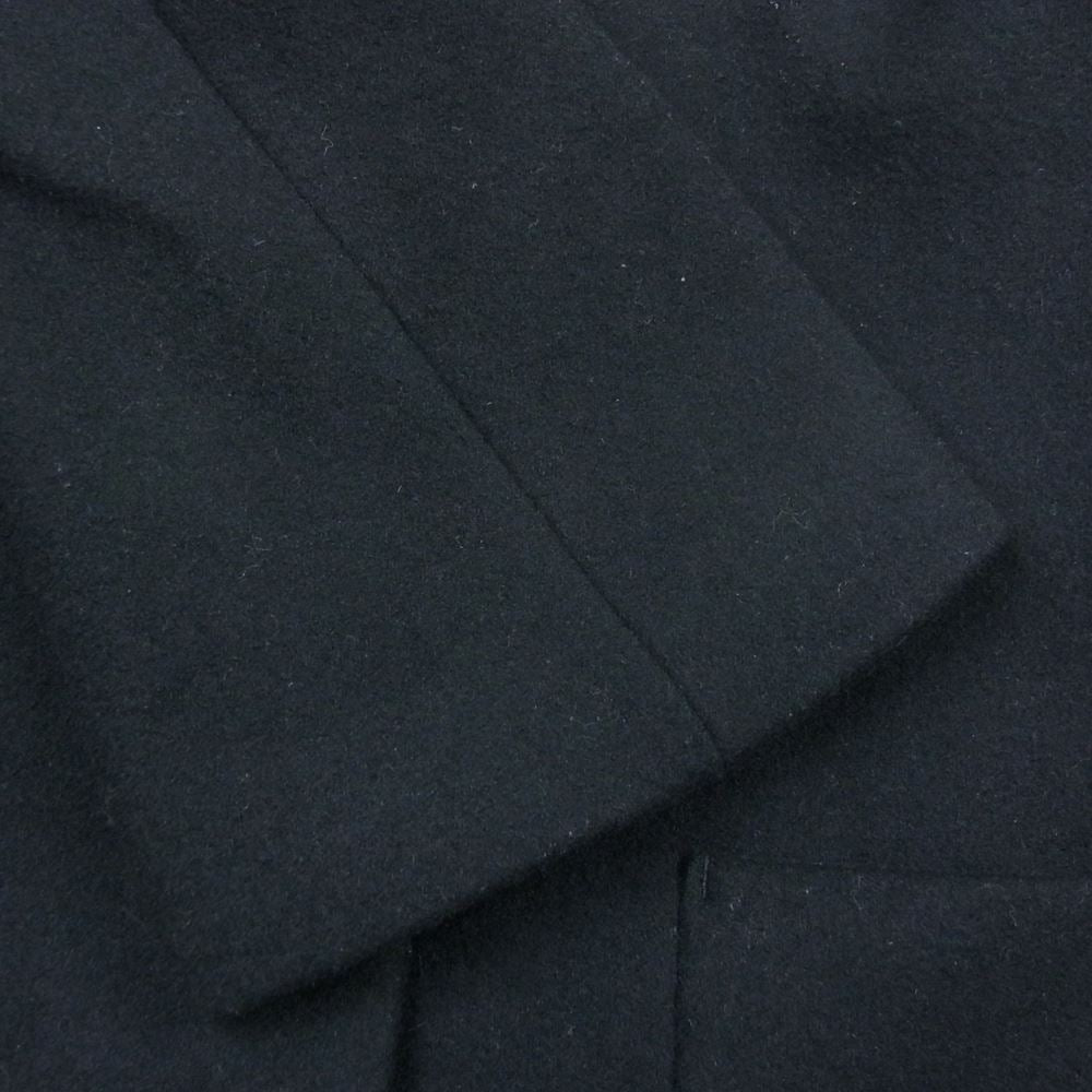 mina perhonen ミナペルホネン ha6080 melton 裏地総柄 カシミヤ ウール メルトン チェスターコート ブラック系【中古】