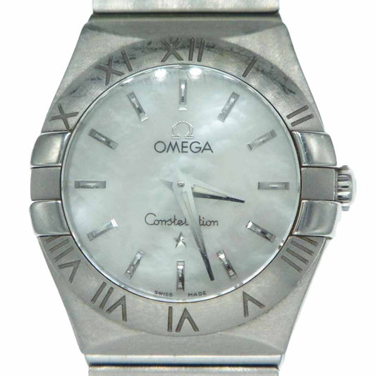 OMEGA オメガ 123.10.24.60.05.001 CONSTELLATION QUARTZ コンステーション ブラッシュ 24MM クォーツ 時計 ウォッチ シルバー系【中古】
