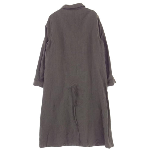 Paul Harnden ポールハーデン Long Mac Coat Wool/Linen ウールリネン ロング マックコート オリーブ系 L L【新古品】【未使用】【中古】