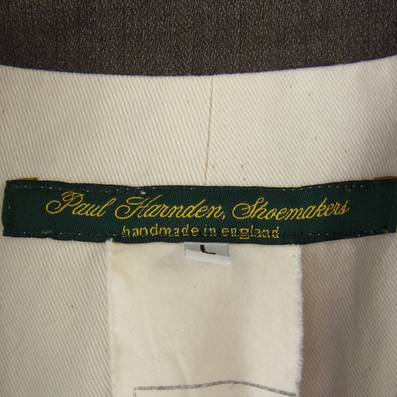 Paul Harnden ポールハーデン Long Mac Coat Wool/Linen ウールリネン ロング マックコート オリーブ系 L L【新古品】【未使用】【中古】