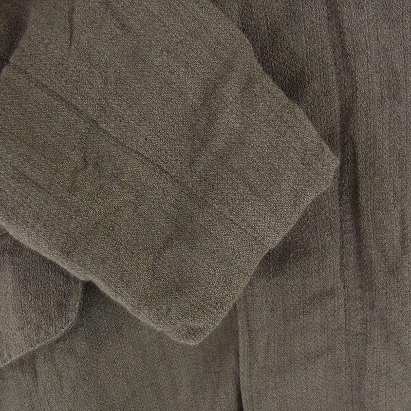 Paul Harnden ポールハーデン Long Mac Coat Wool/Linen ウールリネン ロング マックコート オリーブ系 L L【新古品】【未使用】【中古】