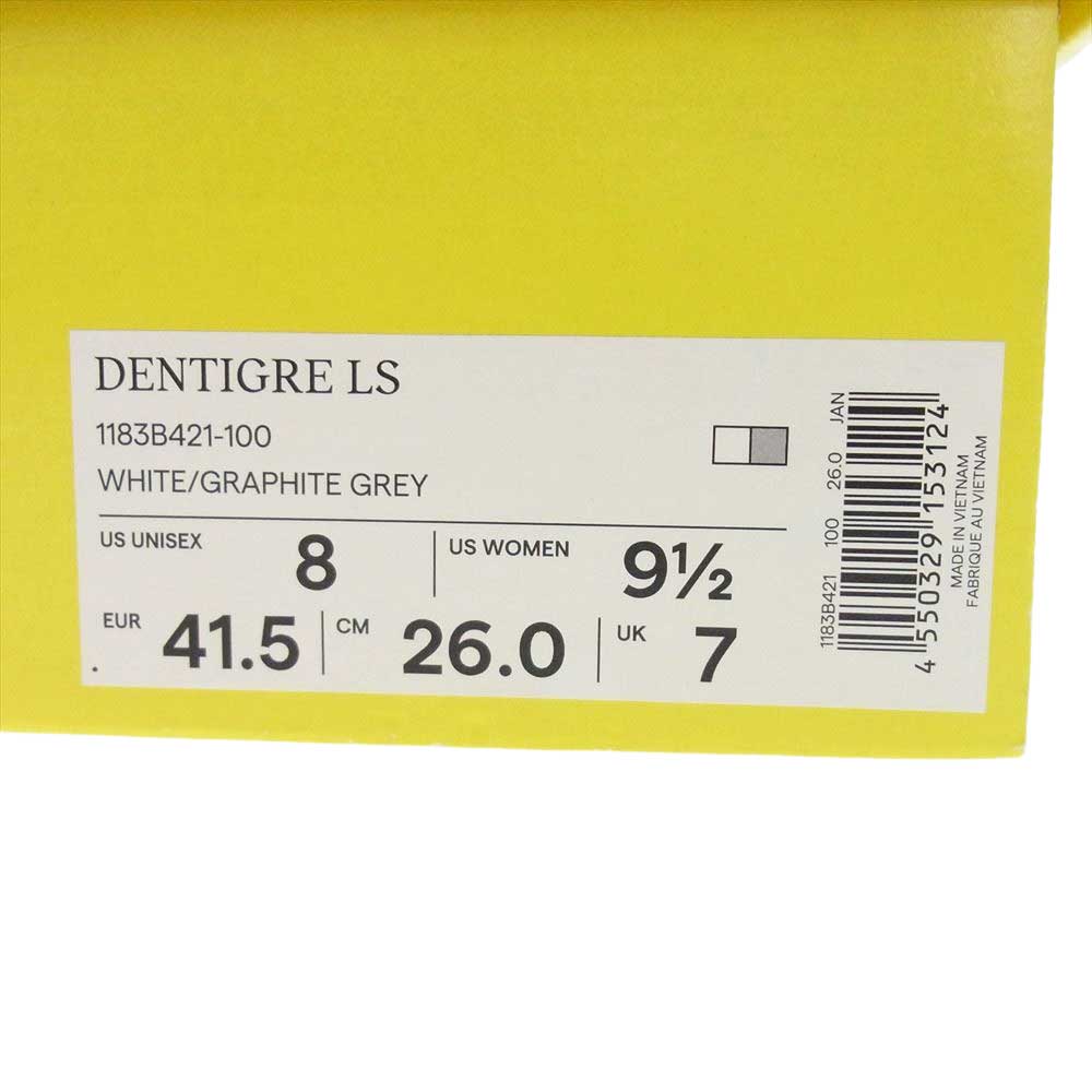 ONITSUKA TIGER オニツカタイガー 1183B421-100 DENTIGRE LS デンティグレ ローカット スニーカー ブラック系 グレー系 26.0cm【中古】
