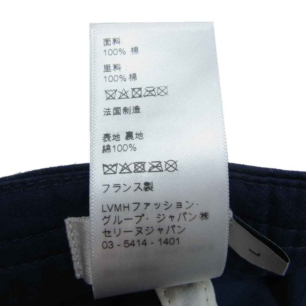 CELINE セリーヌ 2AUT6969P 国内正規品 トリオンフ ベースボール キャップ ネイビー系 L【中古】