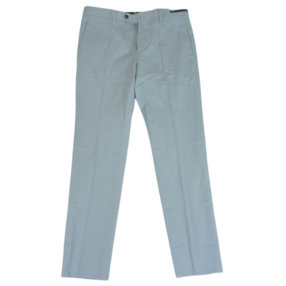 ピーティーゼロウーノ SUPER SLIM FIT WOOL ＆ COTTON パンツ スラックス グレー系 46【中古】