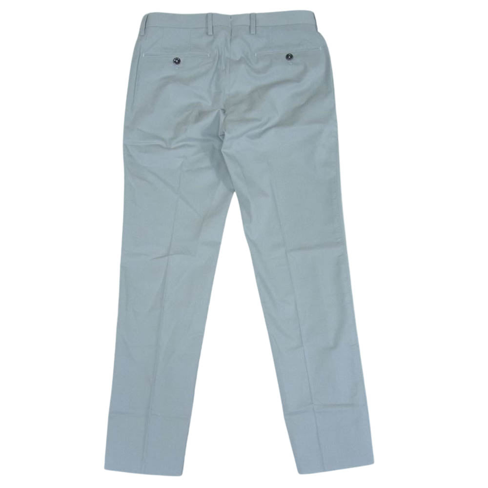 ピーティーゼロウーノ SUPER SLIM FIT WOOL ＆ COTTON パンツ スラックス グレー系 46【中古】