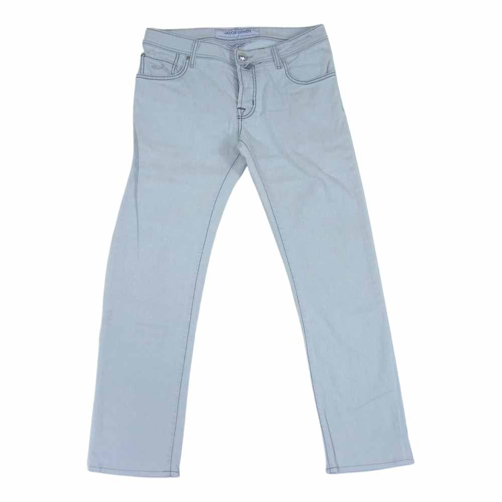JACOB COHEN ヤコブコーエン ボタンフライ デニム パンツ グレー系 31【中古】