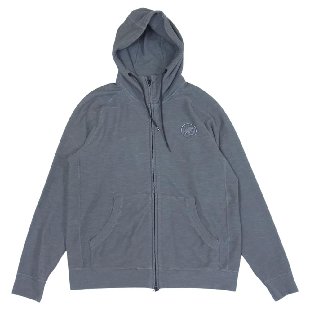 HUNTING WORLD ハンティングワールド ハイネック ジップアップ パーカー グレー系 M【中古】