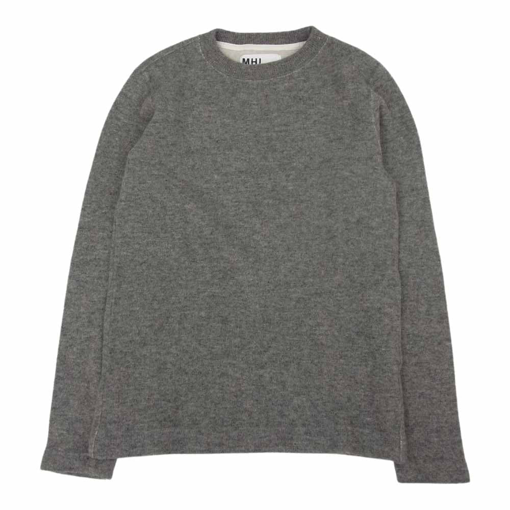 MARGARET HOWELL マーガレットハウエル 596-8266508 MHL クルーネック ウール ニット グレー系 M【中古】