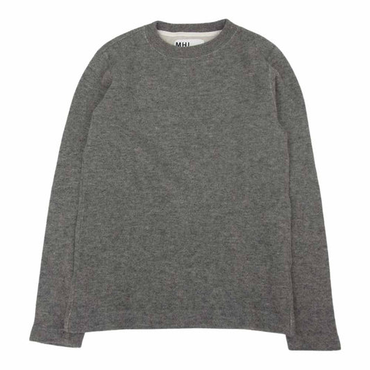 MARGARET HOWELL マーガレットハウエル 596-8266508 MHL クルーネック ウール ニット グレー系 M【中古】