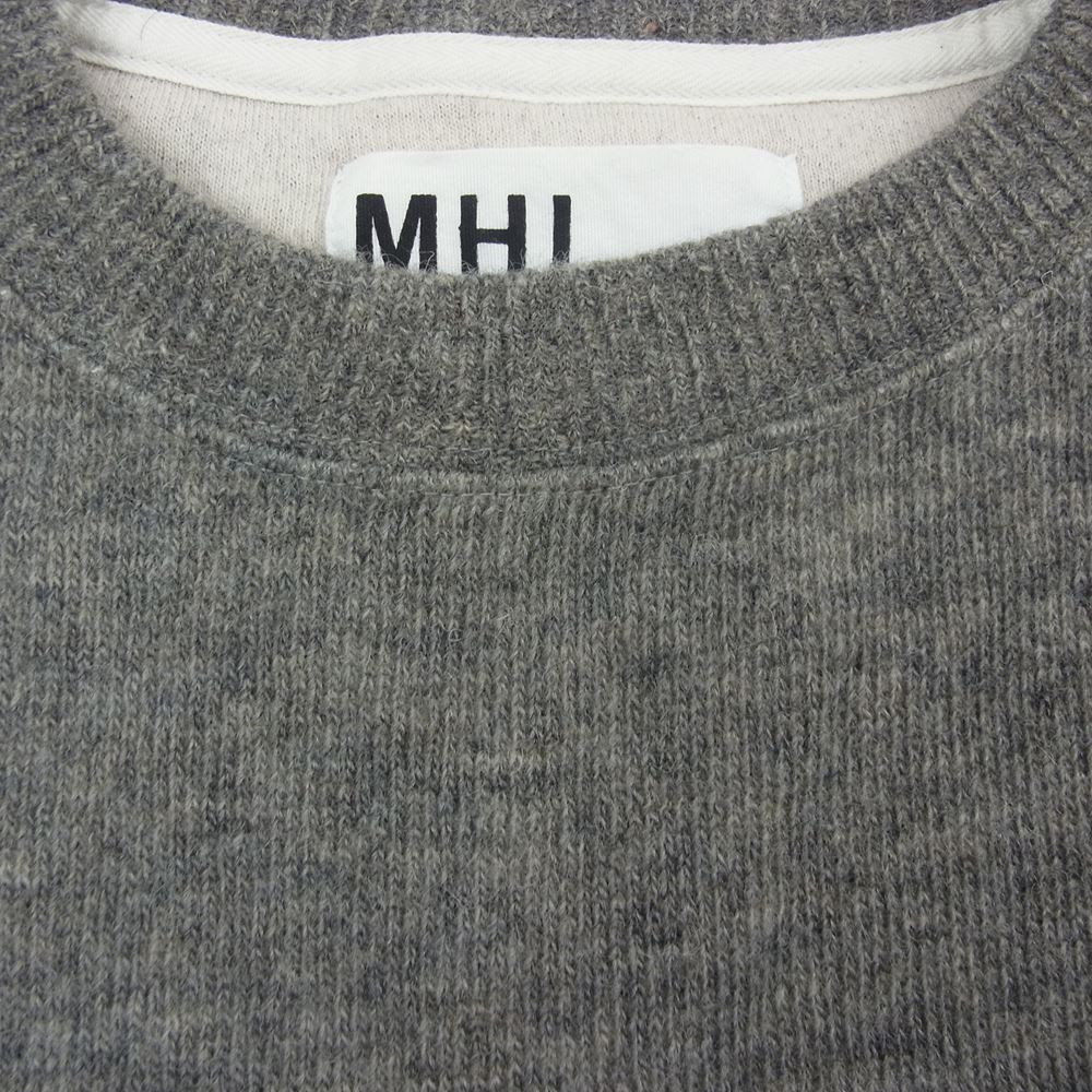 MARGARET HOWELL マーガレットハウエル 596-8266508 MHL クルーネック ウール ニット グレー系 M【中古】