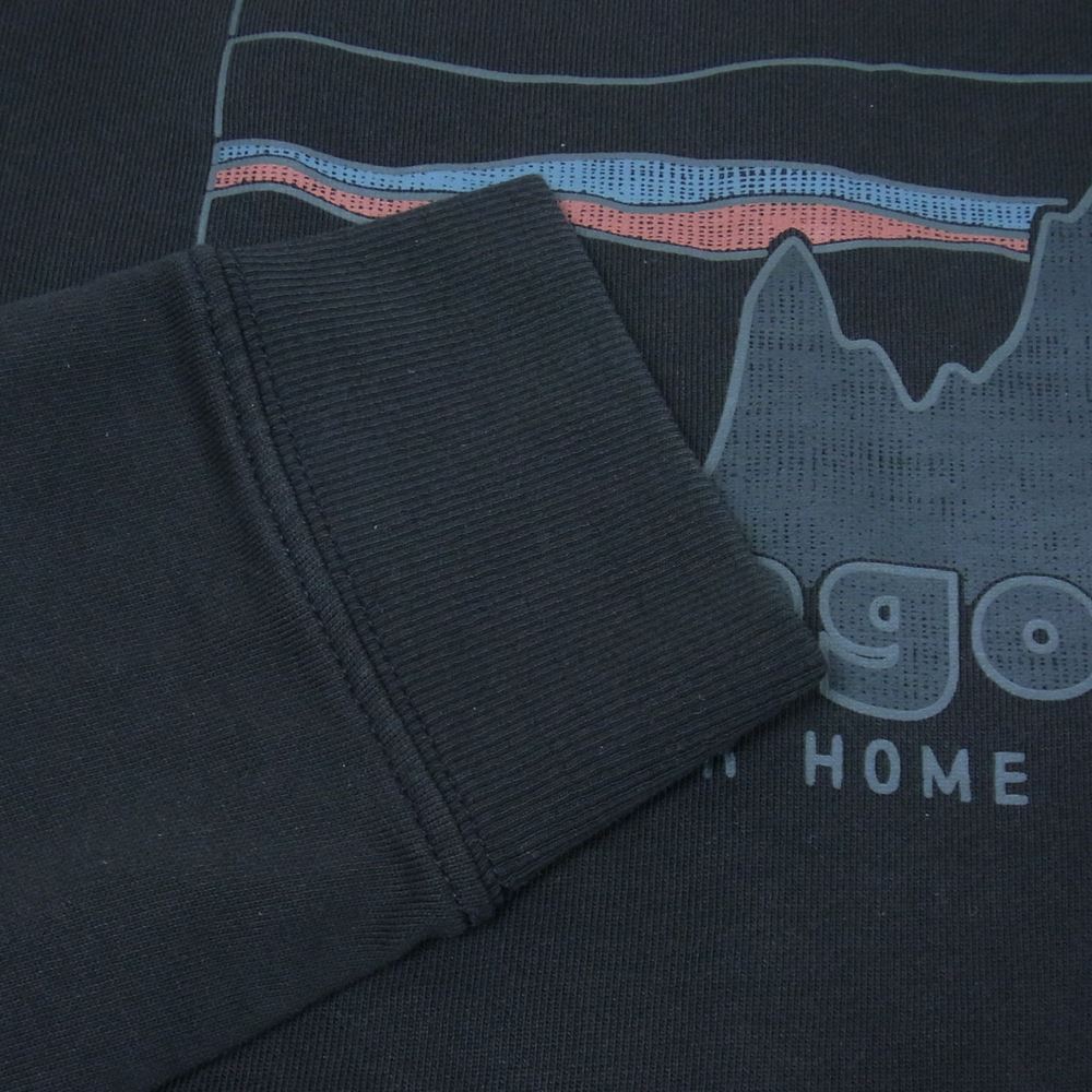 patagonia パタゴニア STY 39650 73スカイライン オーガニック クルー ネック スウェット シャツ ブラック系 S【中古】
