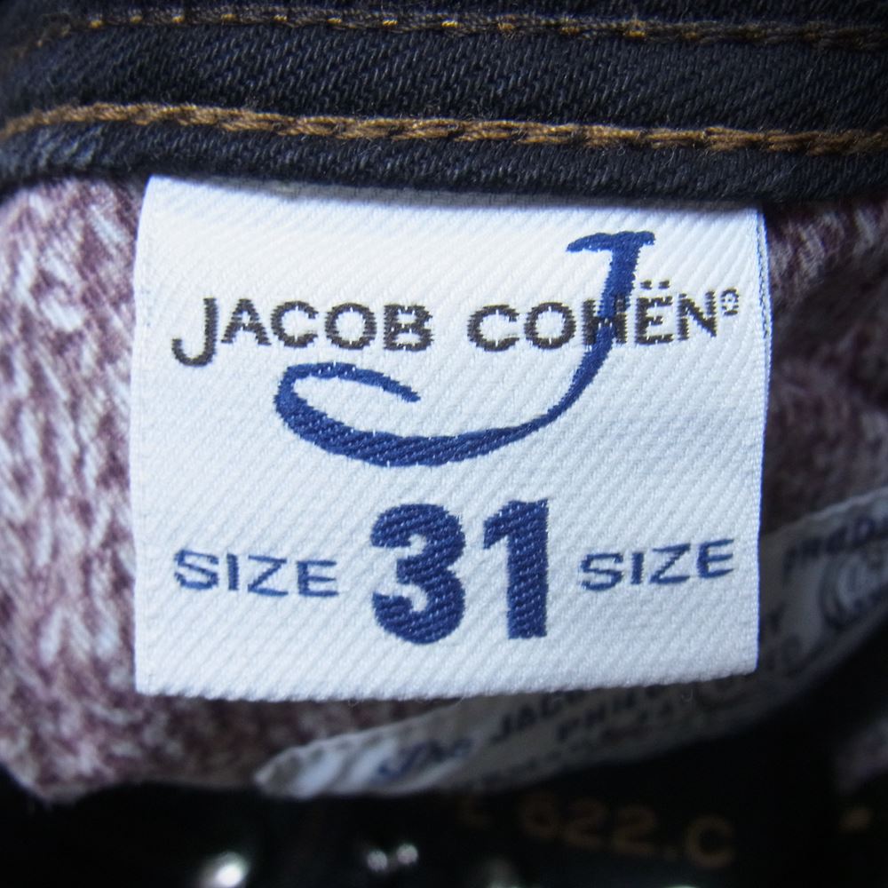 JACOB COHEN ヤコブコーエン ボタンフライ ブラック デニム パンツ ブラック系 31【中古】
