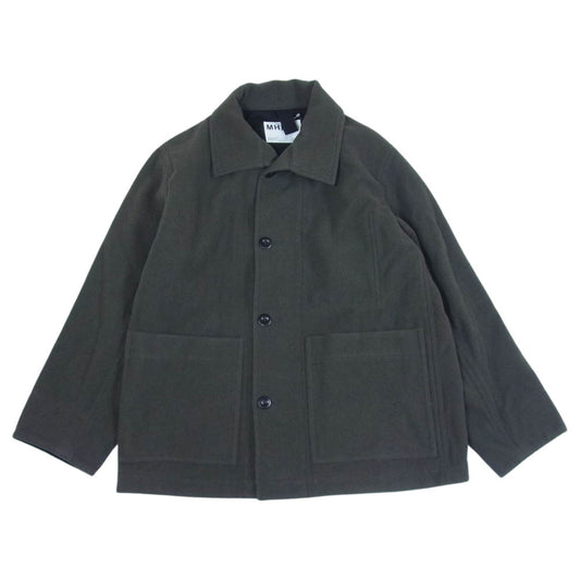 MARGARET HOWELL マーガレットハウエル 596-1225504 MHL FELTED SHETLAND WOOL ウール ジャケット チャコール系 M【中古】