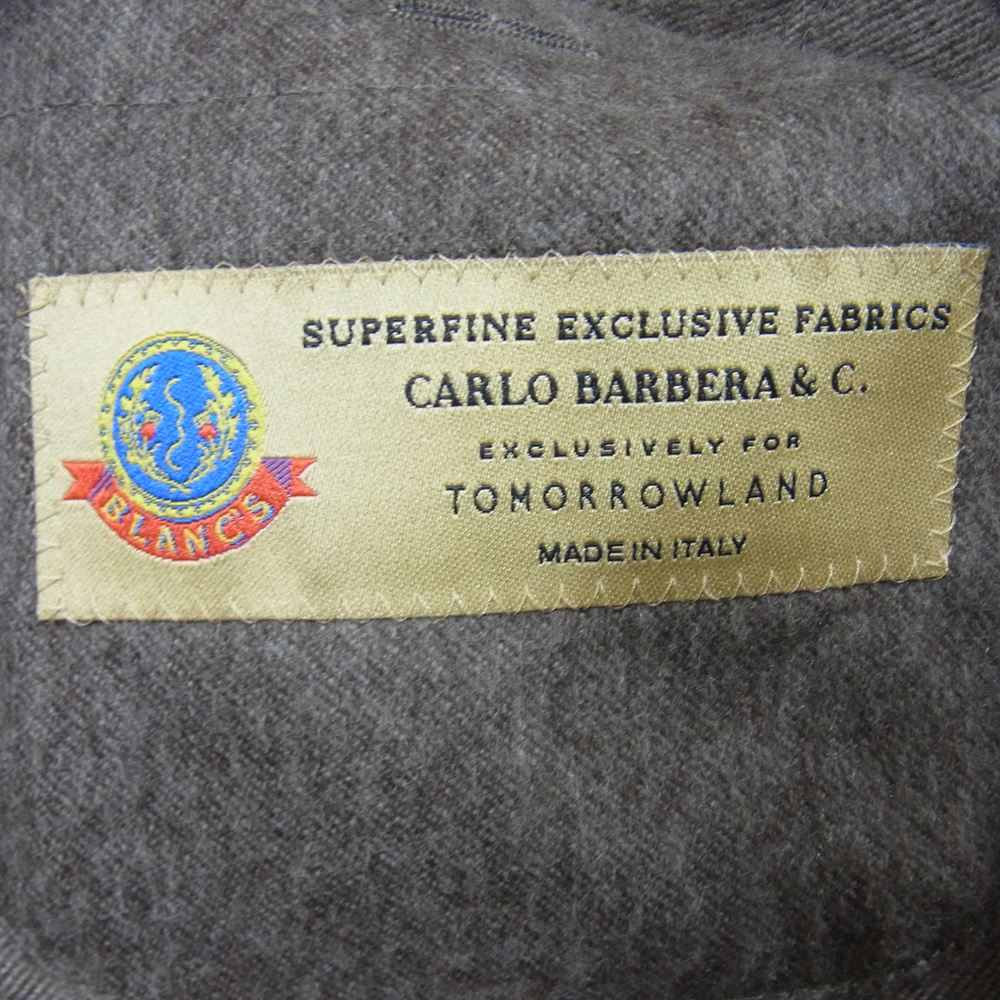 TOMORROWLAND トゥモローランド カシミア混 テーラード ジャケット ブラウン系 48【中古】