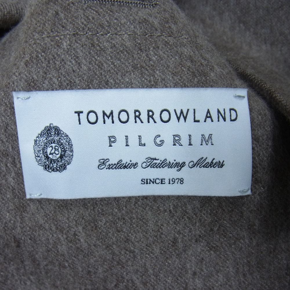 TOMORROWLAND トゥモローランド カシミア混 テーラード ジャケット ブラウン系 48【中古】