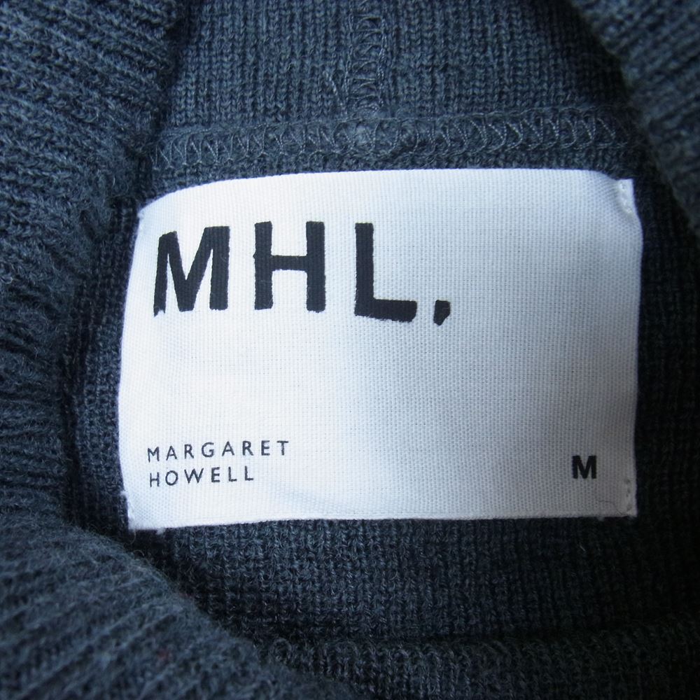 MARGARET HOWELL マーガレットハウエル 596-1260550 MHL ハイネック ニット セーター チャコール系 M【中古】