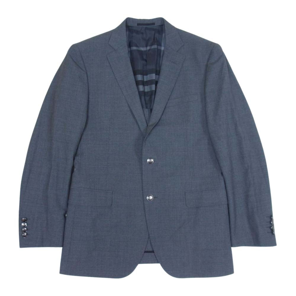 BURBERRY LONDON バーバリー ロンドン ノバチェック テーラード ジャケット グレー系 40【中古】