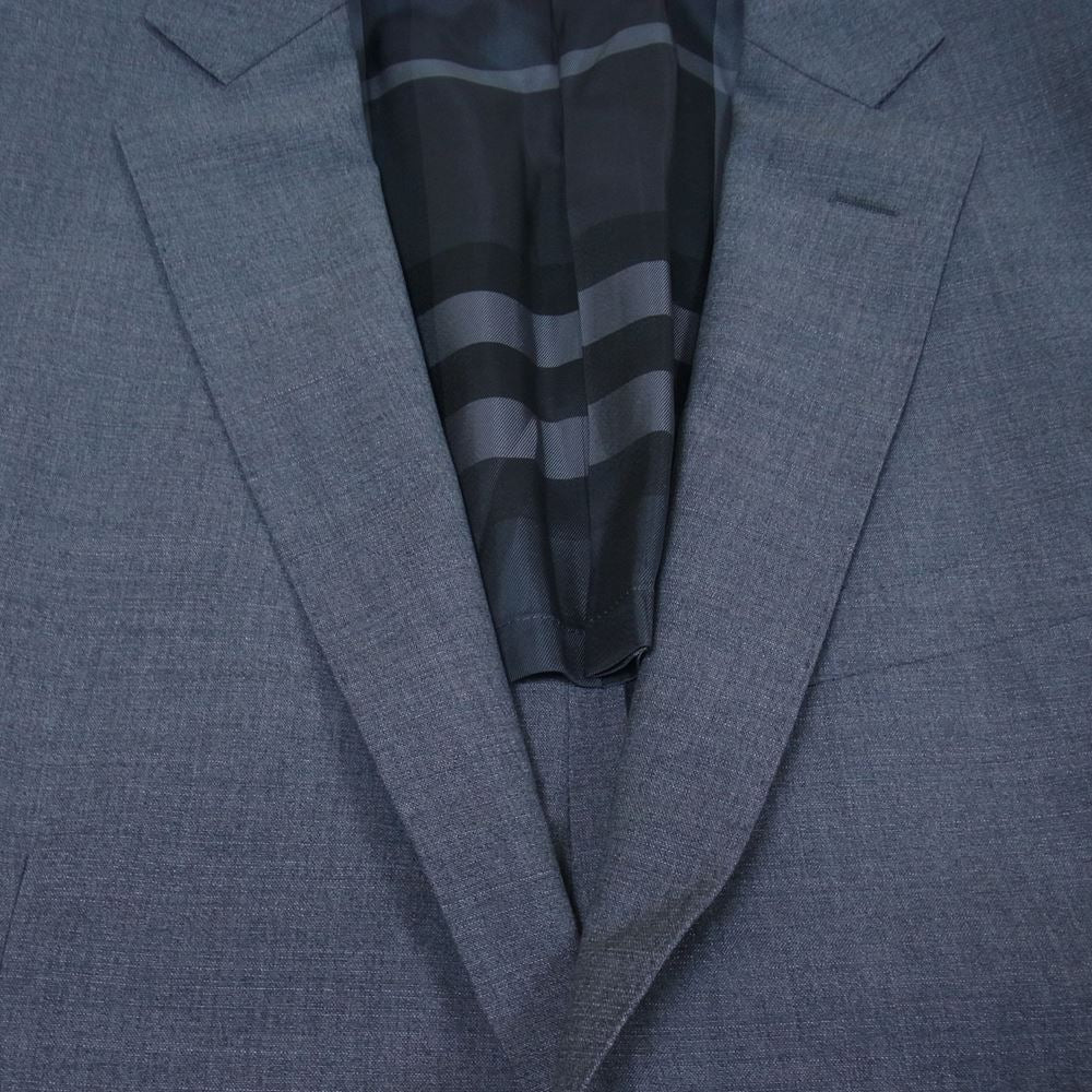 BURBERRY LONDON バーバリー ロンドン ノバチェック テーラード ジャケット グレー系 40【中古】