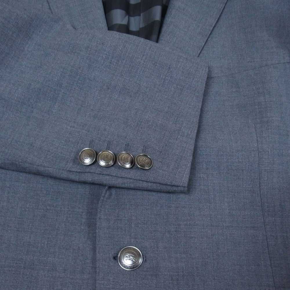 BURBERRY LONDON バーバリー ロンドン ノバチェック テーラード ジャケット グレー系 40【中古】