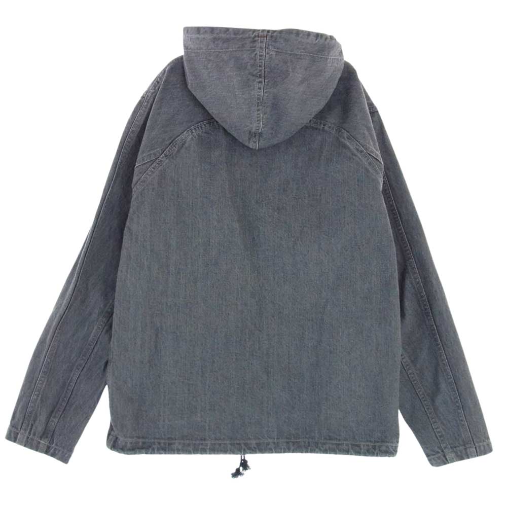 LOST CONTROL ロストコントロール L18S1-4023 FADED DENIM PARKERフーデット デニム パーカー ジャケット グレー系 3【中古】