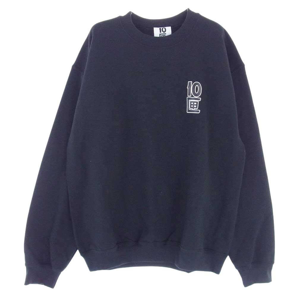 テンボックス 10匣 クルーネック スウェット  ブラック系 M【中古】
